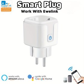 Resim Ewelink Akıllı Wi-Fi Fişi Enerji İzleme ile, Alexa ve Google ile Uyumlu, Sesli ve Uzaktan Kontrol, Zamanlayıcı ve Grup Fonksiyonu, Ev Otomasyonu için 100-240V Avrupa Standart Duvar Montajı 