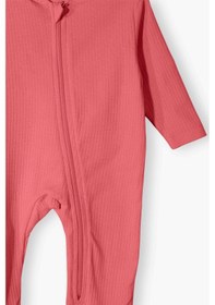 Resim Luess Kız Bebek Rahat Kalıp Mevsimlik %100 Pamuk Tulum - Pembe 0-3 Ay 6-9 Ay Pembe 