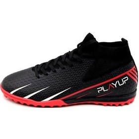 Resim Playup 251-143 Halı Saha Unisex Spor Ayakkabı Siyah 