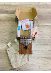 Resim Puka Pk-2 Koa Ağacı 17 Tuş Kalimba Seti 