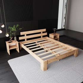 Resim 2 Çekmeceli Lotus Atlantik Mdf Set Karyola | Çift Kişilik Yatak Uyumlu, Kolay Kurulum 
