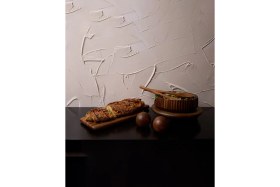 Resim Feyza Design Akasya Ağacı Sunum Tahtası, 40 Cm, Şık ve Dayanıklı Tasarım 