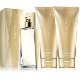 Resim Avon Atraction 50 Ml Parfüm Ve 2 Adet Vücut Losyonu 