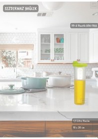 Resim Sızdırmaz Yağdanlık Ölçekli Yağ Şişesi Kilitlemeli Yağlık 1,1 Litre Bpa Free Şeffaf 