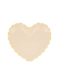 Resim Meri Meri - Pastel Renk Kalp Tabaklar 8'li 