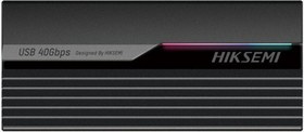 Resim MDS4 Grey USB 4.0 Type-C RGB Lighting Support M.2 NVME Protocol Up to 40Gbps Taşınabilir HDD Kutusu 