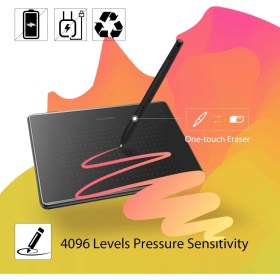 Resim Huion H430P 4.8" x 3" 4096 Kad. 4 Tuş 5080LPI Grafik Tablet 