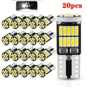 Resim NLPEARL 20 adet T10 W5W LED Araba İç Aydınlatması, 194 501 Canbus Hata Yok, 12V Saf Beyaz Gösterge Lambaları, Kablolama İç Aydınlatma, Pil Gerekmez, Araba için LED Işıklar 