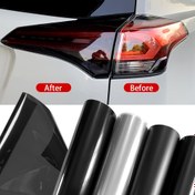 Resim 1Rulo Araba Motosiklet Farı PVC Film Kendinden Yapışkanlı Yüksek Parlaklık Koruyucu Su Geçirmez Çizik Dirençli Sarma Onarım ve Koruma için, Araba Farı Koruma | Yüksek Parlaklık Bitiş | Dayanıklı PVC Malzeme 