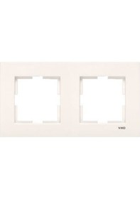 Resim Vikio Karre Krem İkili Çerçeve 