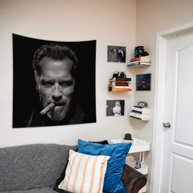 Resim Arnold Schwarzenegger / Terminator Duvar Örtüsü - 160 cm x 160 cm 