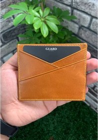 Resim Guard Antik Sarı Hakiki Deri Kartlık Sarı 