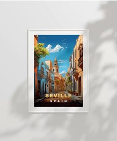 Resim Çerçevesiz Poster Endülüs Ruhuyla Sevilla 