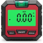 Resim Neevoyu Kırmızı Dijital İklinometre, Seviye, Açı Ölçer, Mıknatıslı, 0.05 Hassasiyet, Pil İle Teslim, Ahşap/metal İşleme 