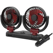 Resim Suıtu Araba Katlanabilir Soğutma Fanı Otomobil Yaz Sıcaklığı Azaltma Fanı, Model: Çift 24v Çakmak Enerjili 