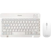 Resim Piranha 2380 Klavye Mouse Seti Beyaz 