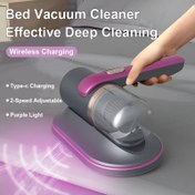 Resim Ultra-Sesli El Tipi Yatak Emme Makinesi, Süper Güçlü Emiş, Düşük Gürültü ve Yıkılabilir HEPA Filtre ile - Kablosuz, Pillerle Çalışan, Yataklar, Koltuklar, Evcil Hayvan Tüyleri ve Halılar için Çabasız Temizlik, Evcil Hayvan Tüyleri Giderici | UV Dezenfekte Işığı | Şarj Edilebilir Batarya, Emme Makinesi ve Aksesuar 