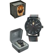 Resim Galatasaray Siyah Kordon Kol Saati Hediyelik Ahşap Kutu 