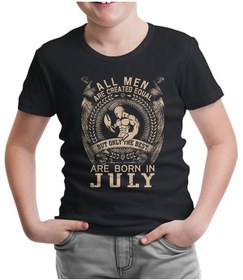 Resim Burç Yengeç- Born In July Siyah Çocuk Tshirt 