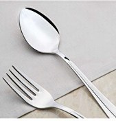 Resim Nehir Saray 12 Adet Sade Tatlı Çatal 