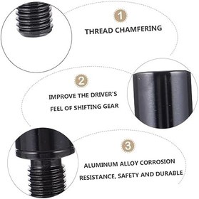 Resim SHERCHPRY 3 Adet Araba Kolu Topuzu Manuel Vites Kolu Kullanımı Rahat Kurulumu Kolay Şık Görünüm 