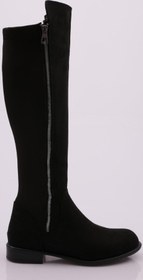 Resim DGN 504 KADIN ARKASI STRETCH YANI FERMUARLI KNEE HİGH FLATS ÇİZME 