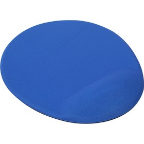 Resim Newdaki Mavi Yuvarlak Bilgisiyar Notebook Bileklik Destekli Ergonomik Optik Mousepad 19x23 cm 