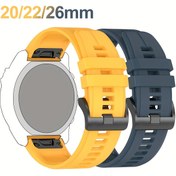 Resim 1 adet Sportif Silikon Saat Kayışı, Katlanır Tokalı, Hızlı Çıkartma, Kolay Uyum, Nefes Alabilir Havalandırma Fenix 8/7/7X/7S/6/6X/6S Pro/5/5X/5S Plus, Forerunner 935/945/955/965, Instinct, Descent, G1, MK1, MK2 - Aktif Isı Dağılımı Bileklikler 