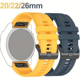 Resim 1 adet Sportif Silikon Saat Kayışı, Katlanır Tokalı, Hızlı Çıkartma, Kolay Uyum, Nefes Alabilir Havalandırma Fenix 8/7/7X/7S/6/6X/6S Pro/5/5X/5S Plus, Forerunner 935/945/955/965, Instinct, Descent, G1, MK1, MK2 - Aktif Isı Dağılımı Bileklikler 