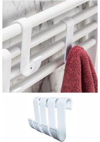 Resim Havlupan Askılık 4'lü Bornoz Askılığı Çamaşır Havlupan Askı Apara Diğer 