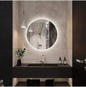 Resim 80 Cm Ledli Banyo Aynası-konsol Makyaj Aynası Şeffaf 