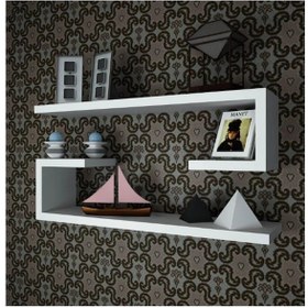 Resim Aero' S Beyaz - U Model Raf Seti 2li 