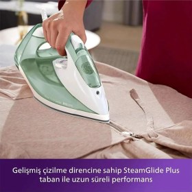 Resim Philips 2401 Watt ve Üzeri DST7012/70 7000 Serisi Buharlı ÜTÜ-2600W Yeşil 60 Hz C Özel Taban Teknoloj 