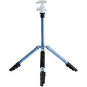 Resim JUSINO X-423S Tripod + BS-08Q Tripod Kafası Siyah 3 kga kadar taşıyabilir ve 138 cmye kadar uzatılabilir.