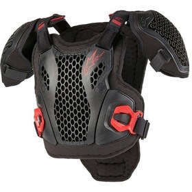 Resim Alpinestars Bionic Action Genççocuk Üst Koruma Siyah Beyaz Kırmızı 