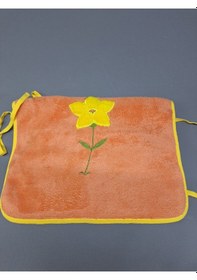 Resim Peluş Mutfak Önlüğü / Su Geçirmez Pembe / Yeşil Turuncu Sarı 