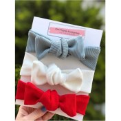 Resim Kuzey Store Kız Bebek / Çocuk 3 Lü Ribana Bandana Seti 
