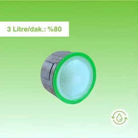 Resim Ayretör Su Tasarruf Aparatı 3 Lü Set/ Musluk Ucu /Su Tasarruf Cihazı Made in Italy 