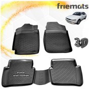 Resim Toyota Corolla Uyumlu 3D Paspas Havuzlu Siyah 1993-1998 Arası 4 Prç N11.61 