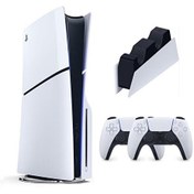 Resim Sony Playstation 5 Slim CD'Li 1 TB İthalatçı Garanti + 2 Kol + Şarj İstasyonu 