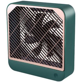 Resim Masaüstü Kare Fan Mini Elektrikli Fan Taşınabilir Mitory Usb Fan Taşınabilir Spor Ev Ofis Fanı Yeşil 