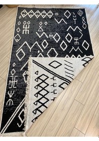 Resim Kilim Çift Taraflı Pamuk Dokuma İskandinav Kilim 
