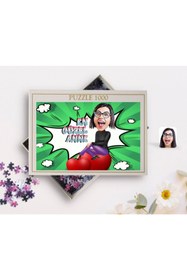 Resim Bk Gift Kişiye Özel En Güzel Anne Karikatürlü 1000 Parça Profesyonel Puzzle-1 