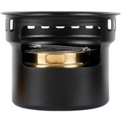 Resim Dofolink Alüminyum Portatif Alkollü Ofen: Dışarıda Pişirme Ve Çay Demleme, Hafif Taşınabilir, Siyah Siyah 