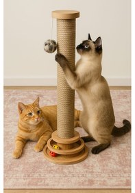 Resim Kedi Tırmalama Çubuğu Ve Oyuncağı - 64cm 