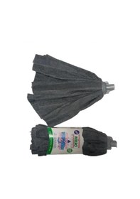 Resim 1 Adet Mop 1 Adet Ahşap Sapı İle Takım Mikrofiber Vileda Tipi Mop Paspas Gri 