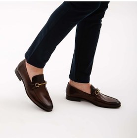 Resim Tamer Tanca Erkek Hakiki Deri Kahverengi Makosen Ayakkabı 16 5959 Erk Ayk Y21 Kahve Kahverengi 