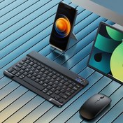 Resim USB Şarj Edilebilir Pil ile Kablosuz Klavye - Uzun Ömürlü, Çoklu Sistem Uyumlu, Tabletler, Telefonlar ve Masaüstü için Hızlı Bağlantı, Sağ El Tasarımı, USB-C Şarj Portu, Polimer Lityum Pil, Kapasite, 0.42-0.65W Güç Aralığı, Kablosuz Klavye | Modern Klavye | Dayanıklı Klavye 