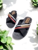 Resim Gezer Erkek Çapraz Bant Rahat Taban Ev Ve Dışarı Terliği 