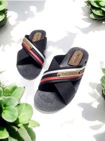 Resim Gezer Erkek Çapraz Bant Rahat Taban Ev Ve Dışarı Terliği 